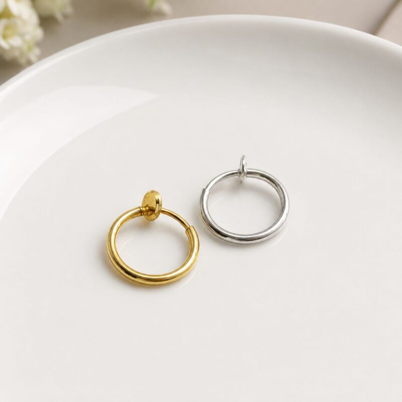 Mens non piercing ring