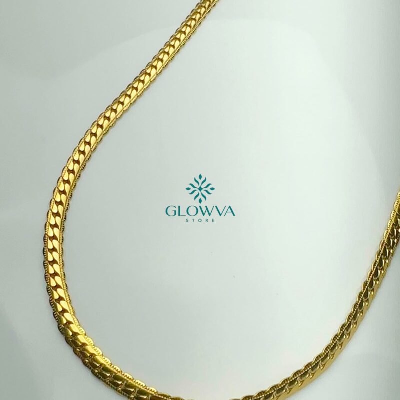thick gold sydney necklace stainless steel - Image 1