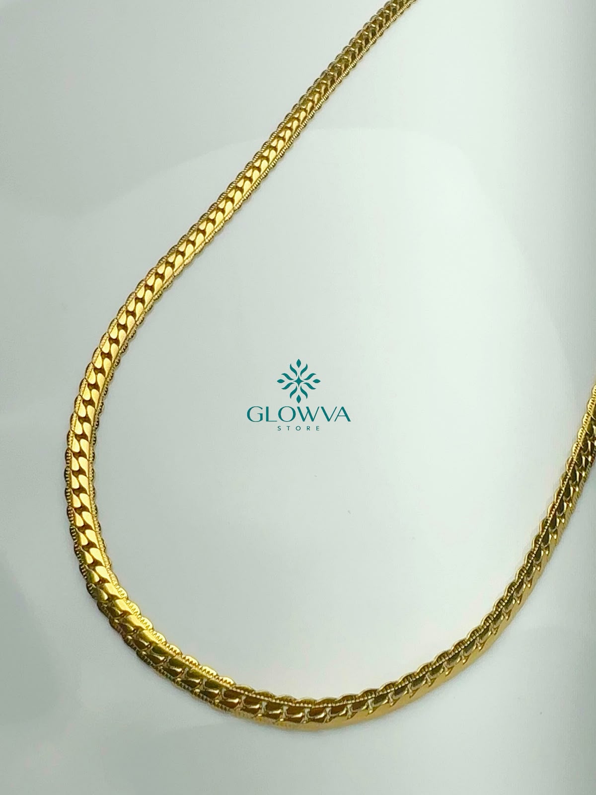 thick gold sydney necklace stainless steel - Image 1