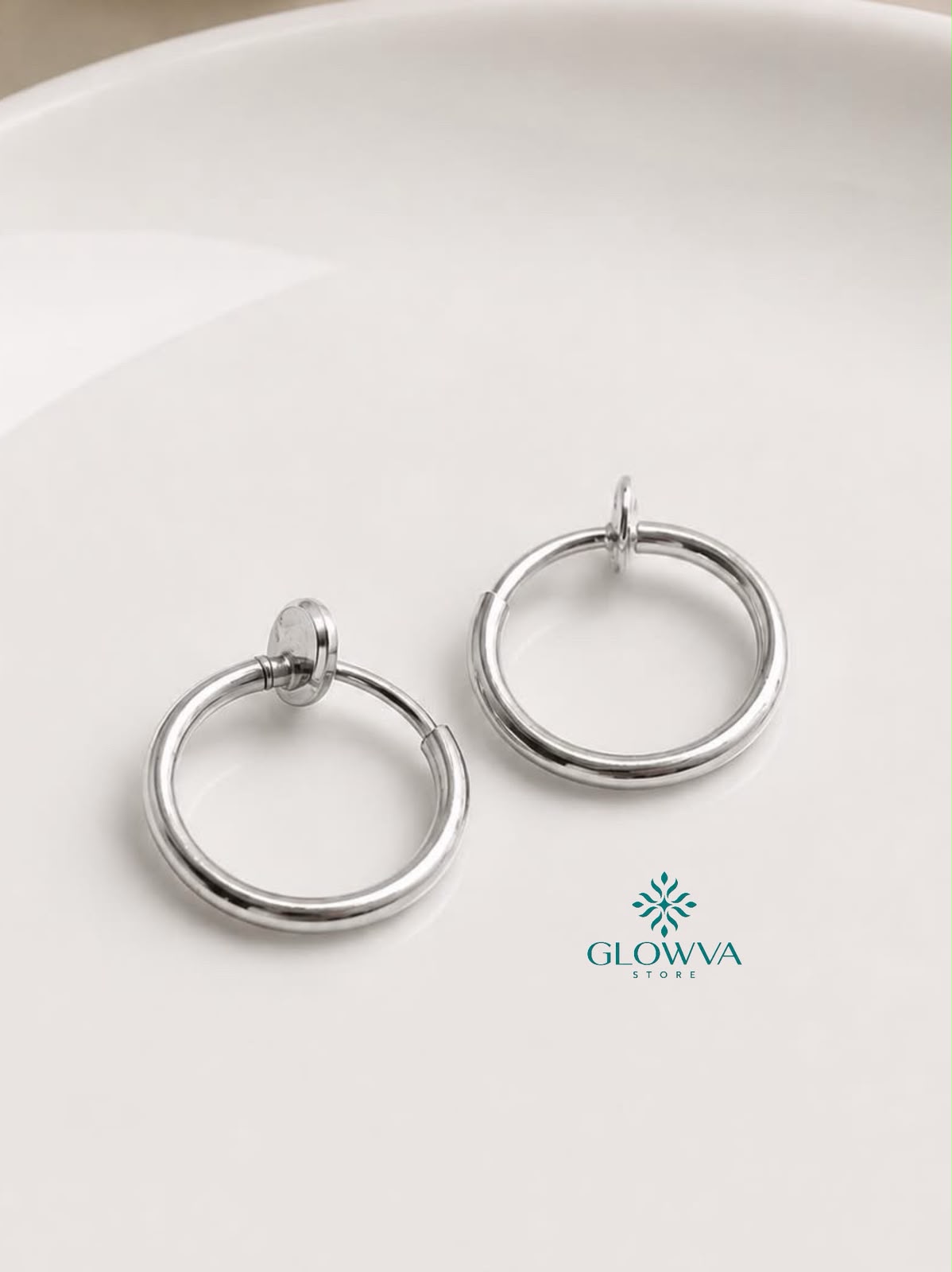 non piercing men (silver combo) stainless steel - Image 1