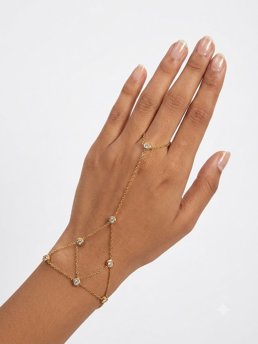 Royal layered hand chain - Image 1