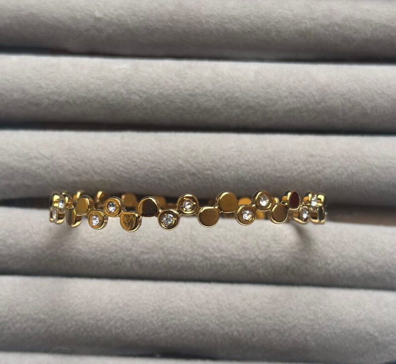 White gold kada bracelet