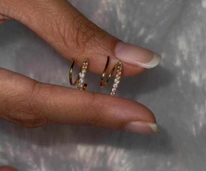 2 in 1 fake piercing (pair)