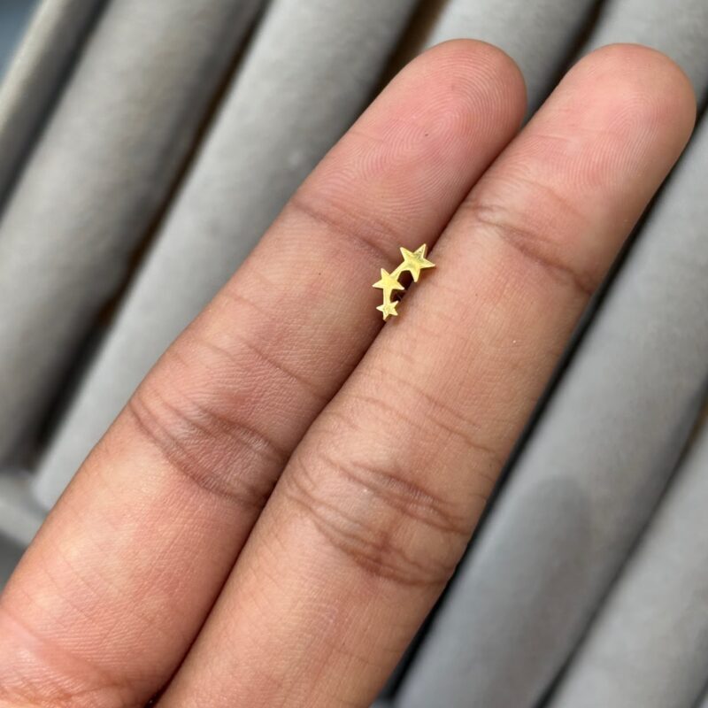 3 star stud (single) - Image 1