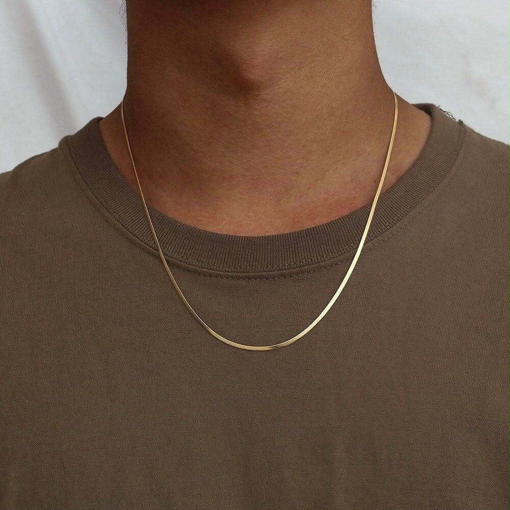 snake chain gold stainless steel - Image 1