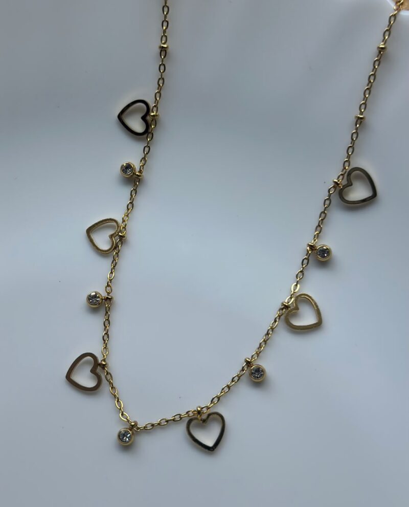 Heart charm chain