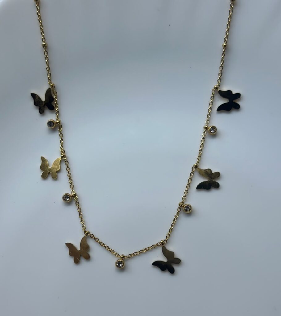 Butterfly charm chain