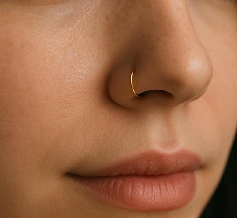 clip-on nosering gold antitarnish