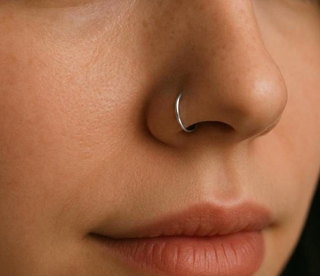 clip-on nosering silver antitarnish - Image 1