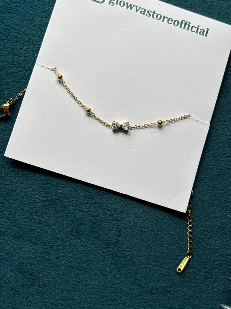 Bow chain bracelet