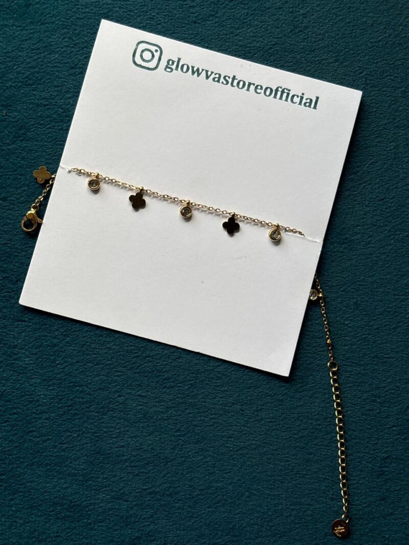 Clover chain bracelet