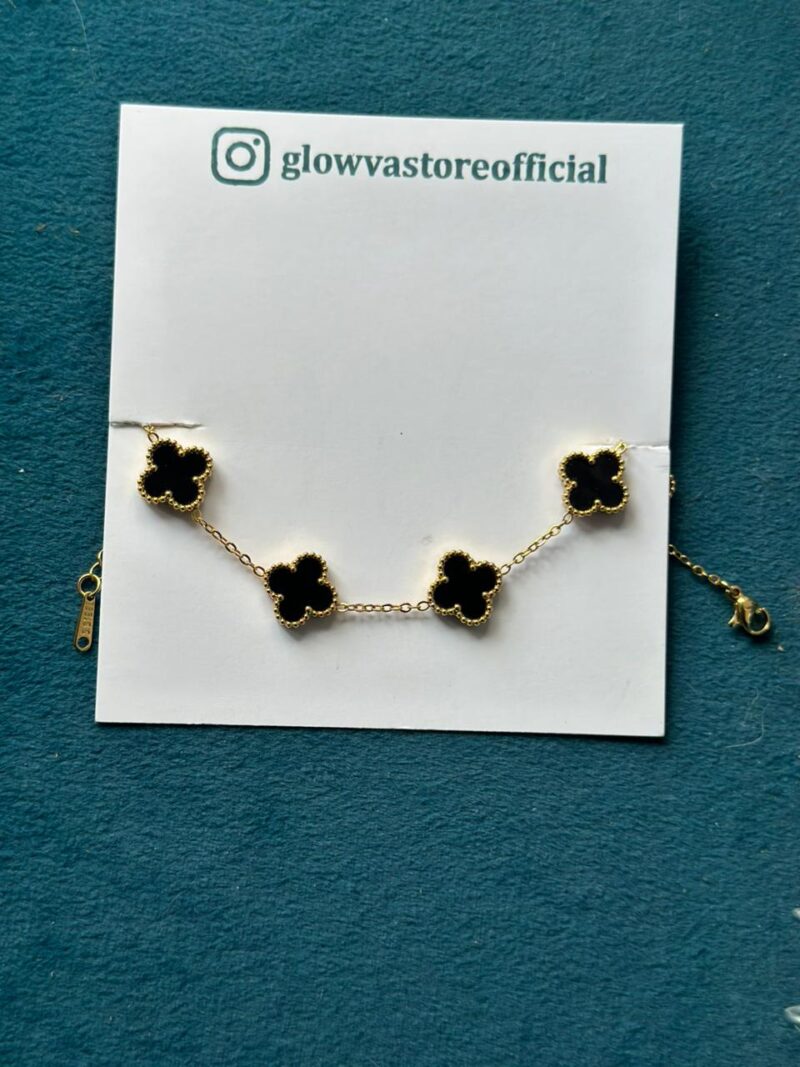 Black clover chain bracelet (big)