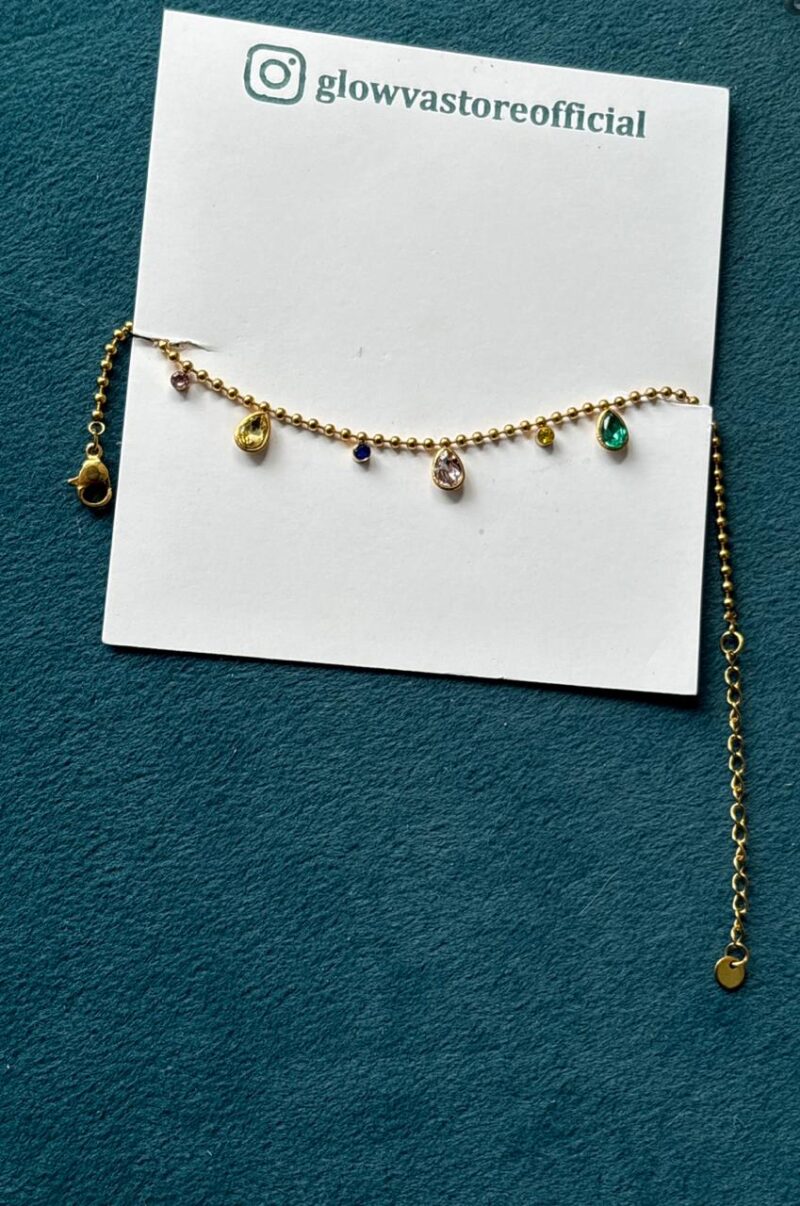Multi color chain bracelet