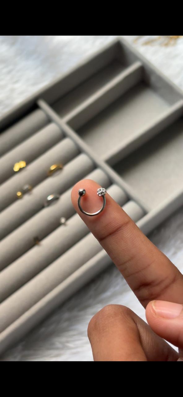 Silver korean earring (pair)