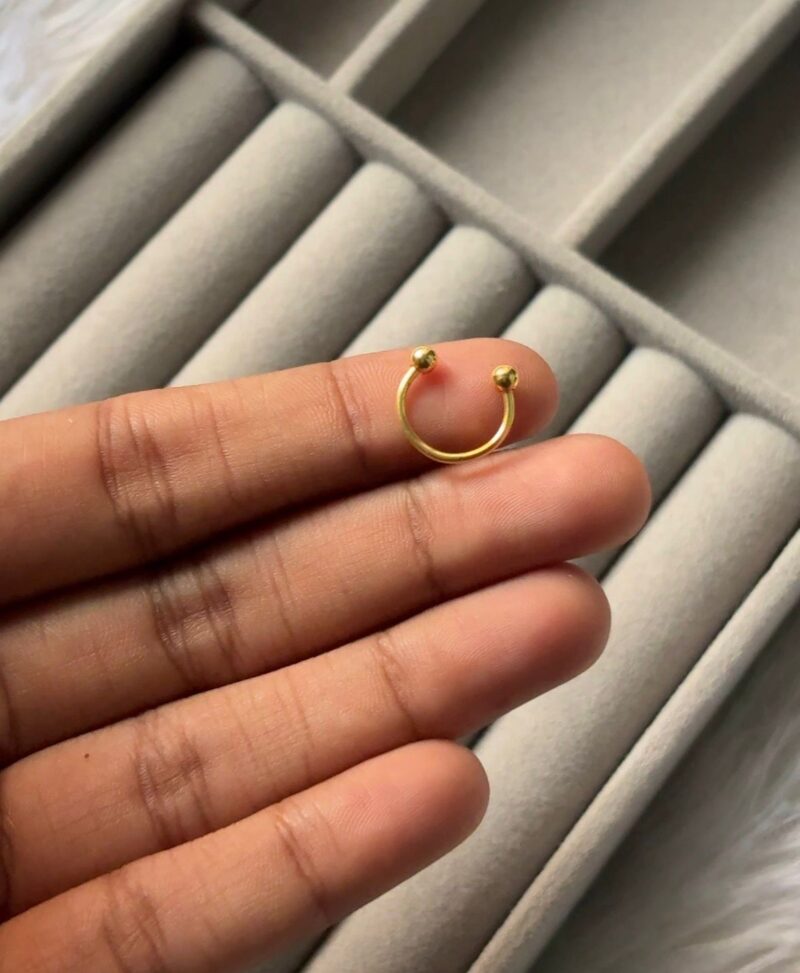 korean stud plain gold(pair)