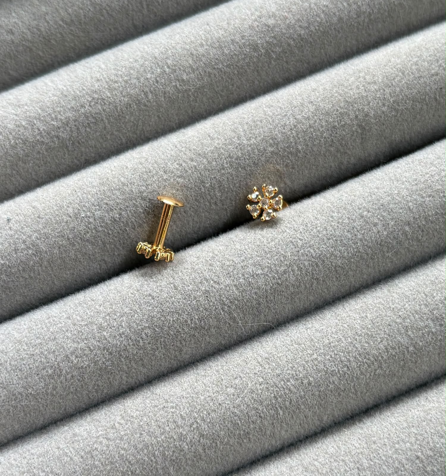 2 in 1 fake piercing (pair)