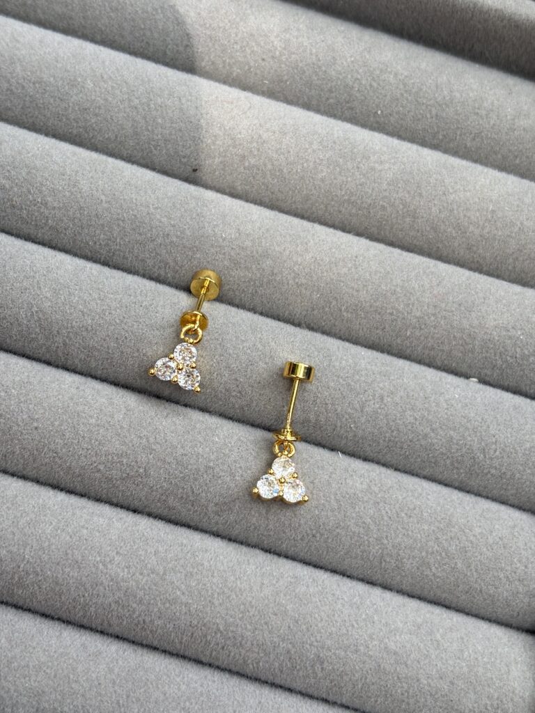 triangle hanging antitarnish bugadi earring