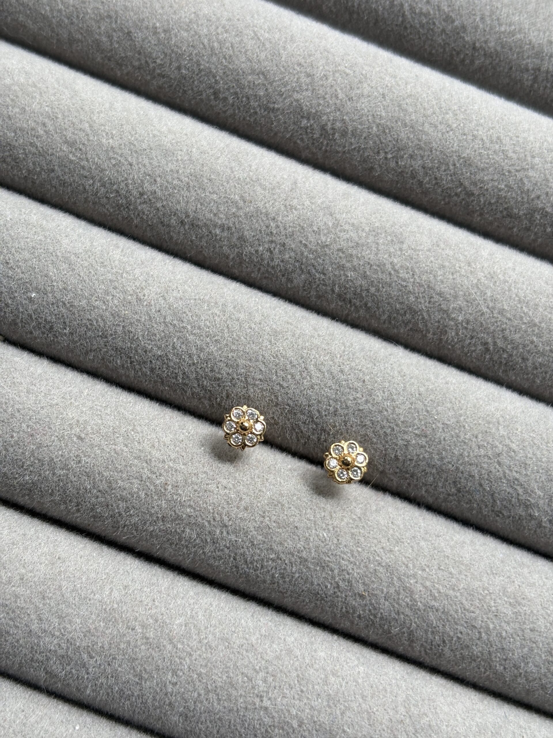 Drop hanging hoop earring