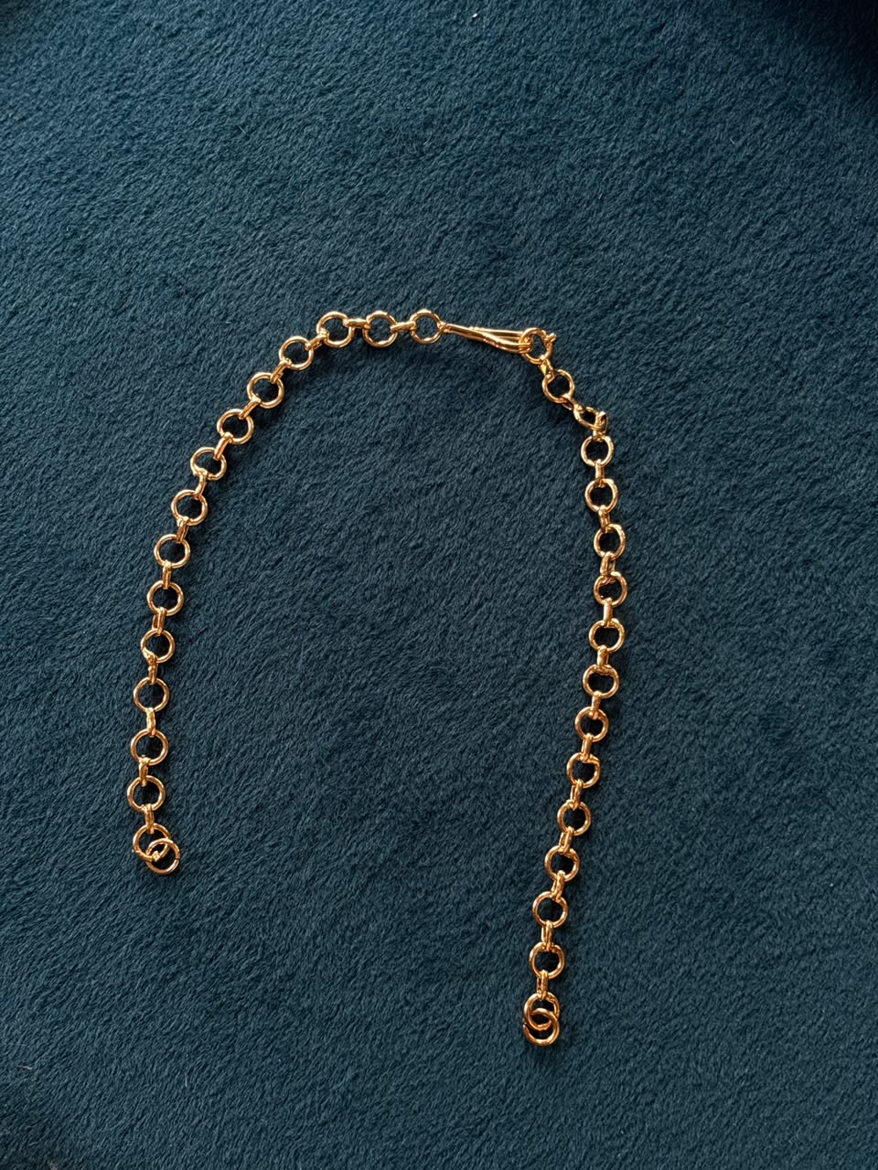 diamond look alike oval linked set