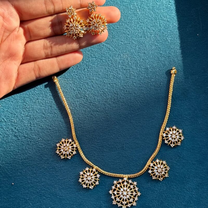 diamond look alike 5 pendant set - Image 1