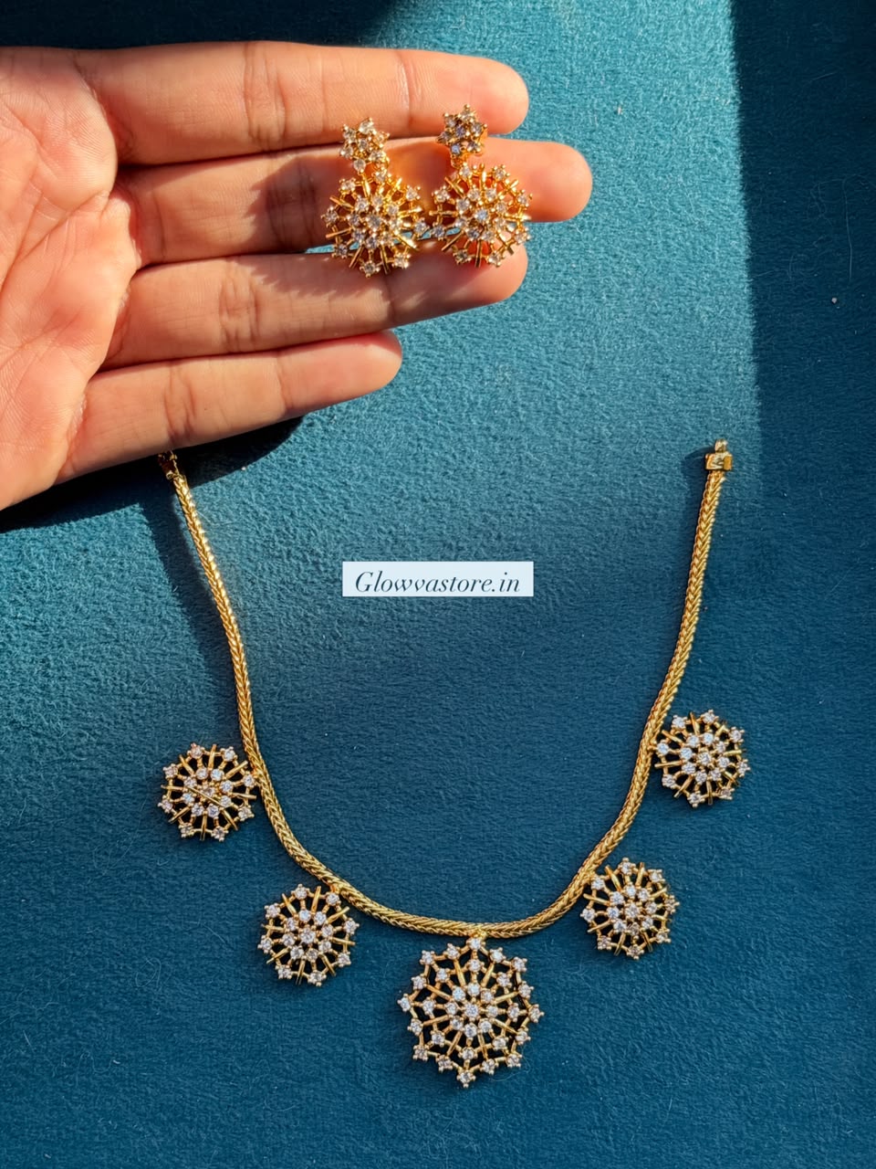 5 diamond pendant replica set - Image 1