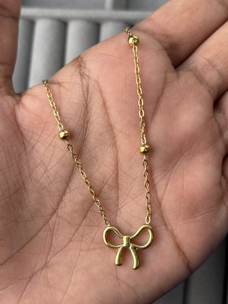 Pookie bow chain antitarnish