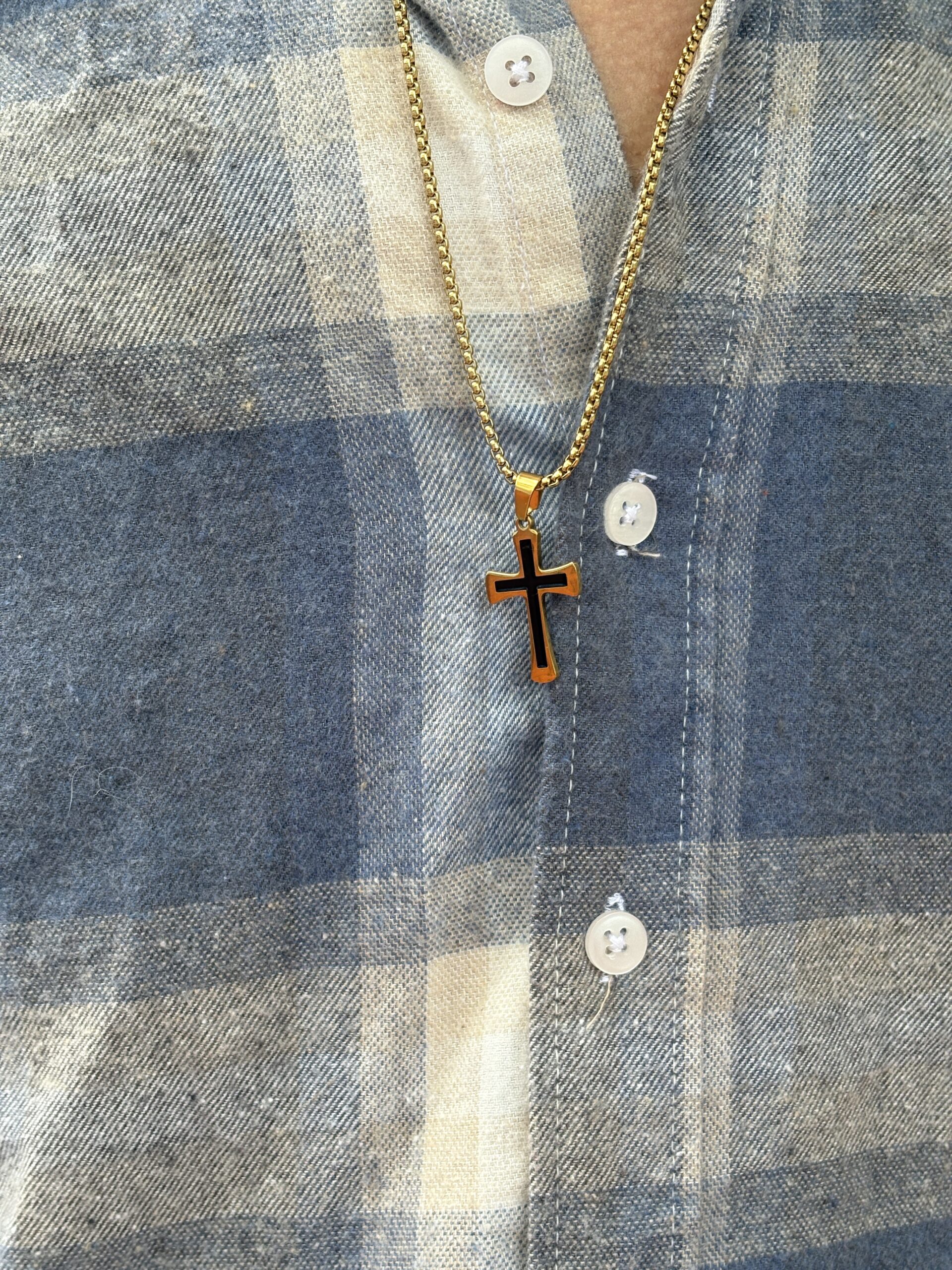 2in1 cross pendant chain - Image 1