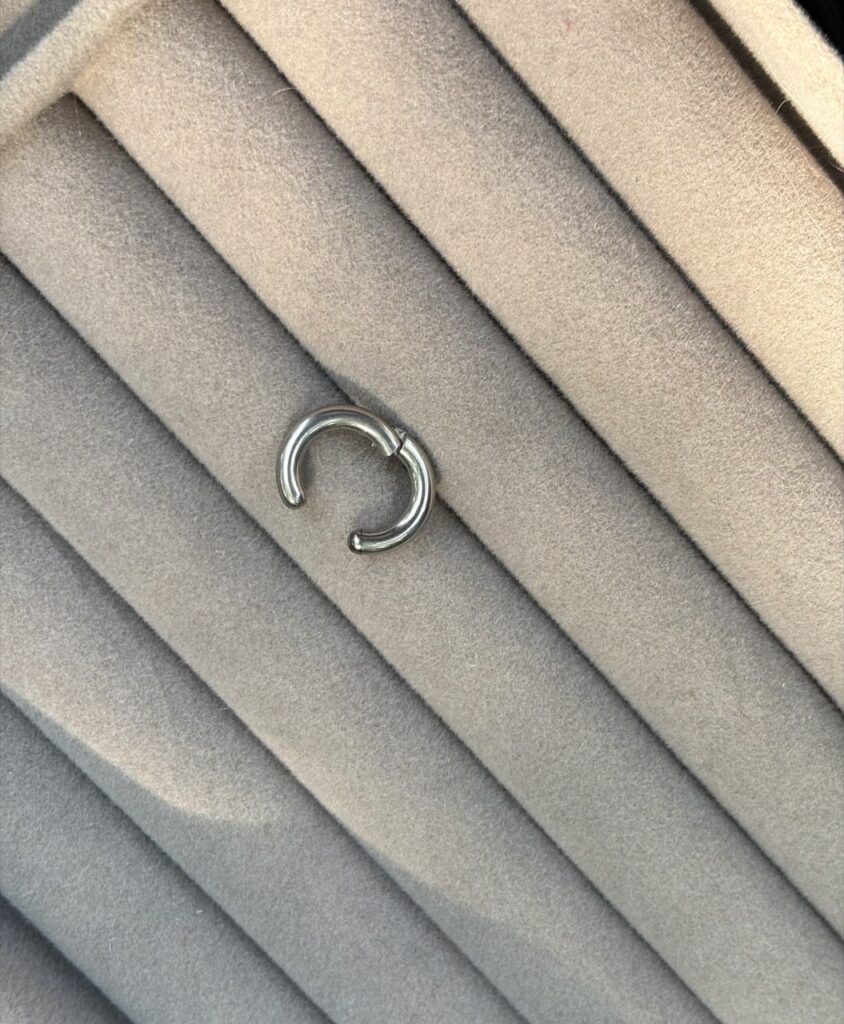 non piercing ring silver