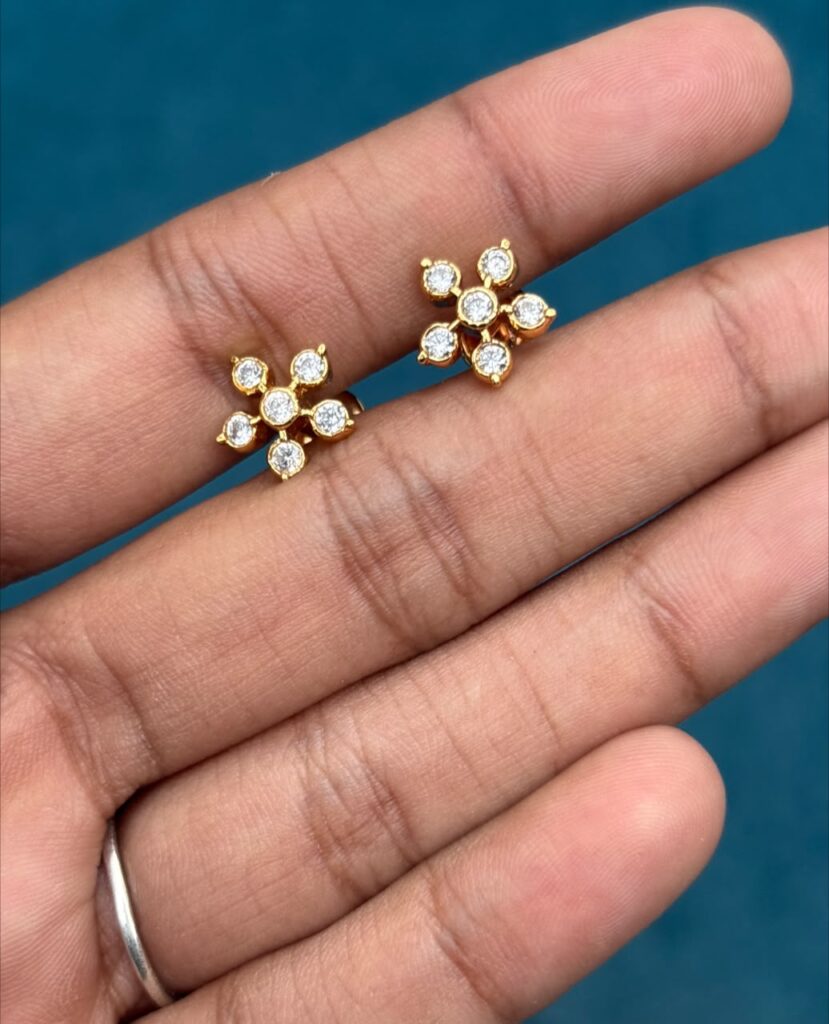 Big flower main stud microplated