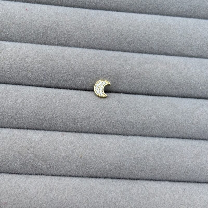 moon stud stainless steel - Image 1