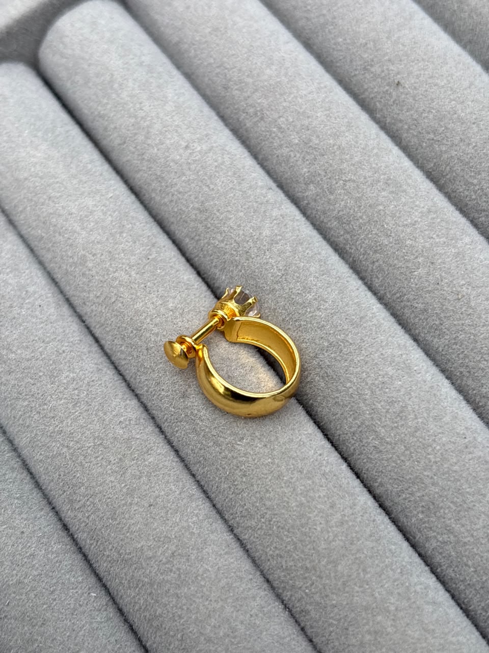 spiral earring pair( silver and gold )