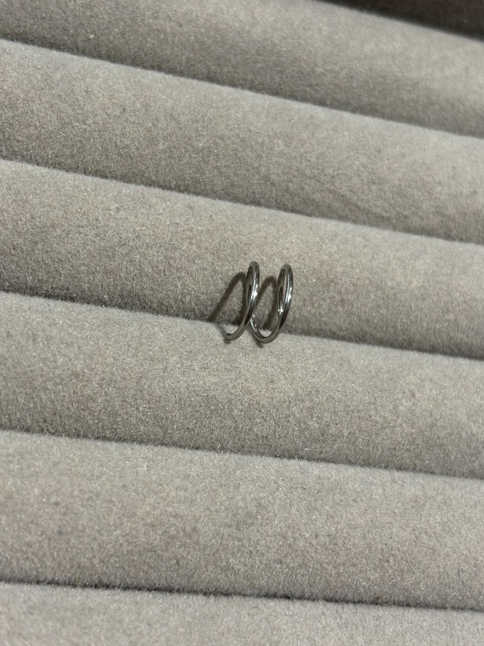 spiral earring silver - Image 1