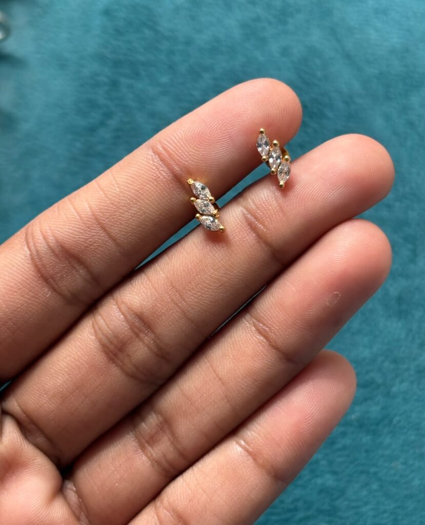 Helix stud microplated