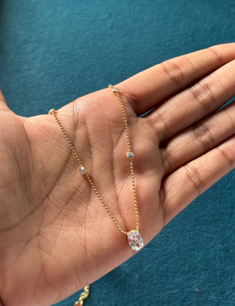 crystal charm chain