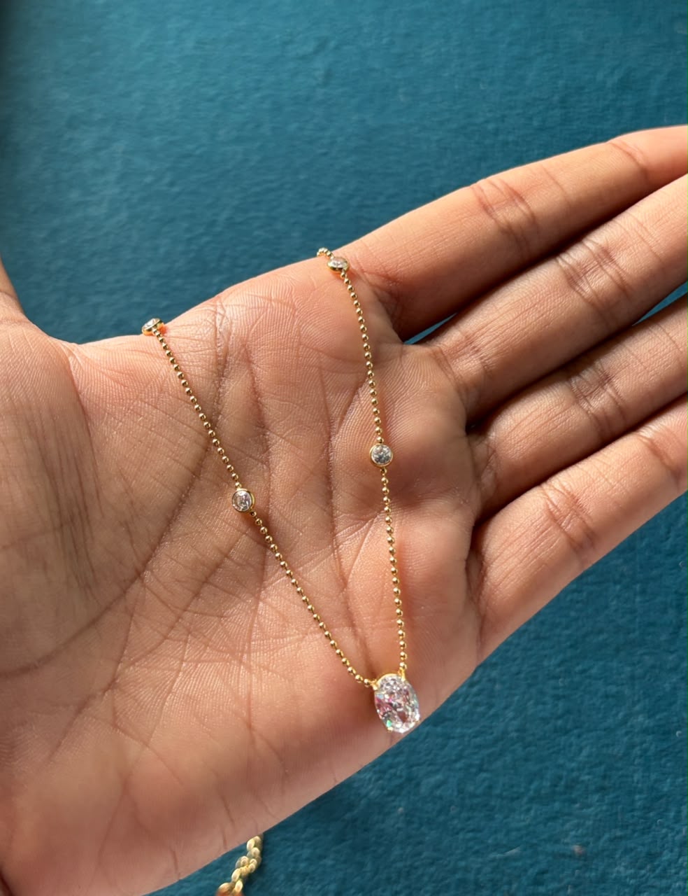crystal charm chain - Image 1